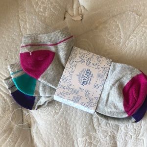 Fresh ankle socks tri-colored